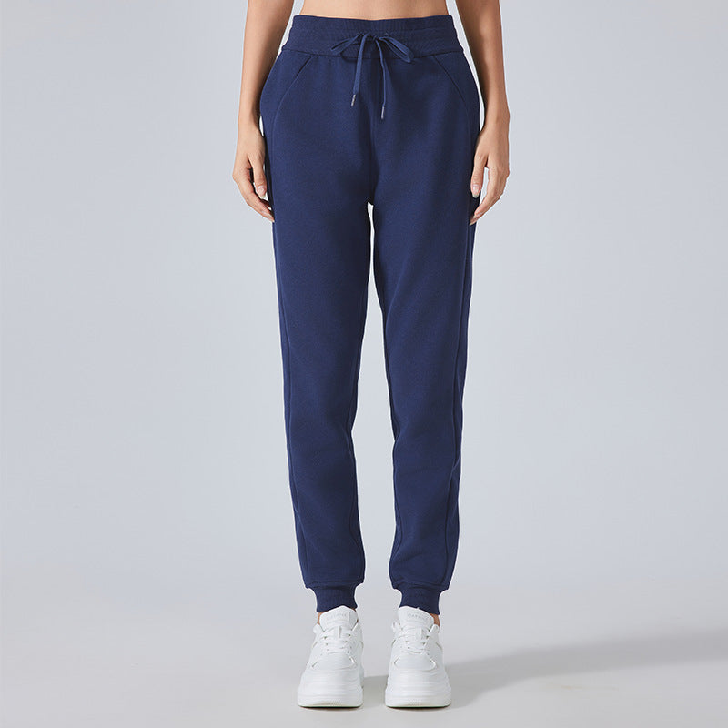 Autumn Winter Casual Loose Tappered Sports Pants Women High Waist All Matching Casual Sweatpants Outdoor Fitness Yoga Pants