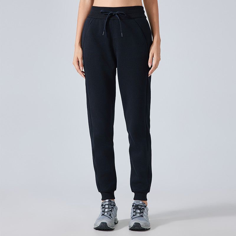 Autumn Winter Casual Loose Tappered Sports Pants Women High Waist All Matching Casual Sweatpants Outdoor Fitness Yoga Pants