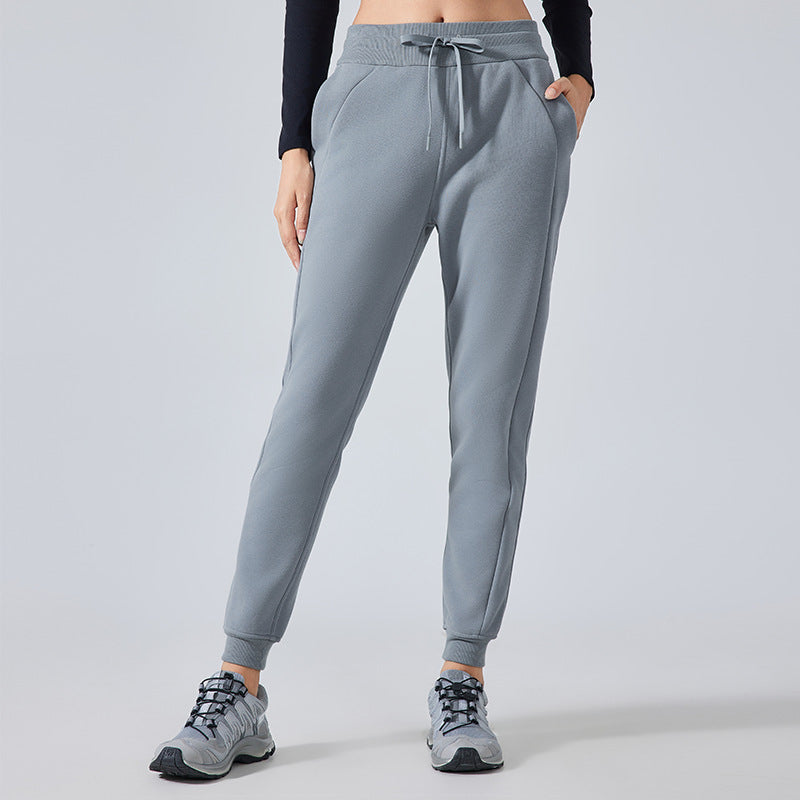 Autumn Winter Casual Loose Tappered Sports Pants Women High Waist All Matching Casual Sweatpants Outdoor Fitness Yoga Pants