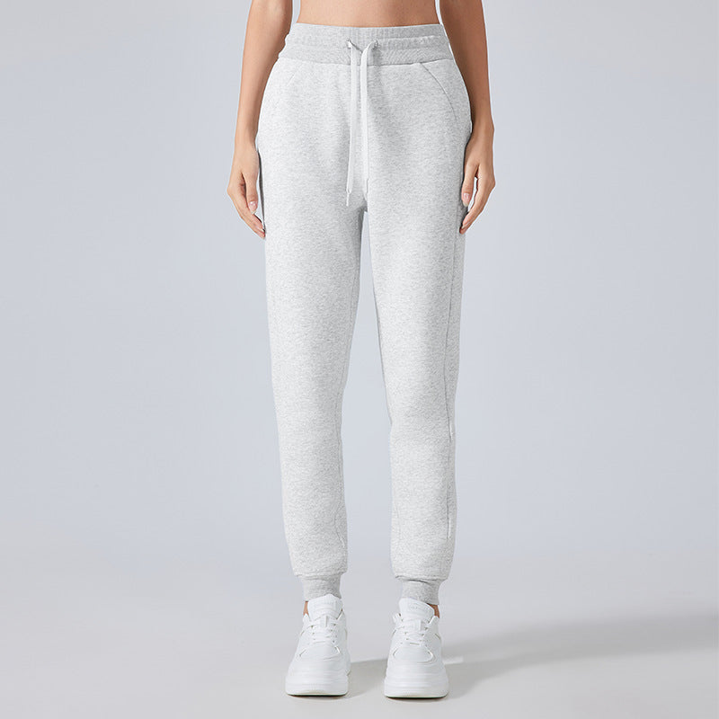 Autumn Winter Casual Loose Tappered Sports Pants Women High Waist All Matching Casual Sweatpants Outdoor Fitness Yoga Pants